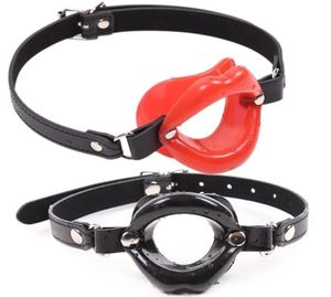 Massage kvinnlig avsugning Toy Sex Slave Silicone Gag Ball BDSM Bondage Restraints Open Mouth Bortable Sex Ball Harness Rem för WO7919167