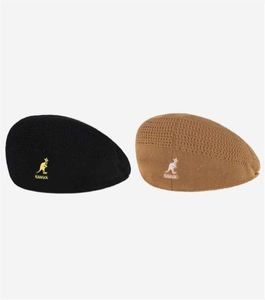 Летняя рыбацкая шляпа KANGOL с кенгуру с плоским верхом и козырьком, модная шляпа из дикой хлопчатобумажной ткани для мужчин и женщин, тканевая шляпа с плоским верхом Q07032487993545