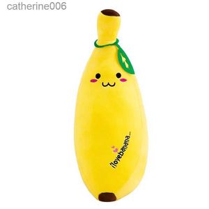 Doldurulmuş Peluş Hayvanlar 35-70cm Eğlenceli Yaratıcı Karikatür Banana Peluş Yumuşak Dolgulu Yastık Kanepe Yastık Bebek Sevimli Peluş Bebek Çocuklar Meyve Oyuncakları GIF 231228