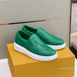 Beverly Hills Shoes Luxurys 검은 송아지 가죽 엠보싱 처리 된 브랜드 운동화 경량 아웃솔 남성