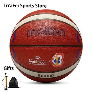 Palloni da basket ufficiali FIBA Molten Taglia 7 Palloni da uomo BG3100 Allenamento da gioco per interni all'aperto Pallacanestro standard Regali gratuiti 231227