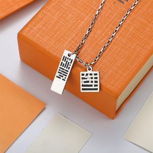 2021 Fashion Strings Pendant Street Statement Necklace For Man Woman Jewelry Party Hängarna Högkvalitativa strängar med Box267X