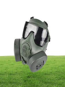 Maschera tattica per PC esterna con ventole Paintball CS Giochi Airsoft Tiro Huting Protezione per il viso NO033262160251