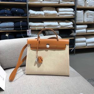Akilyle Luxury Designer Totes Bag middle canvas bag color leather shoulder bag casual handbag fashion women's bag cloth bag fashion
