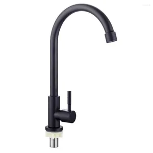 Kitchen Faucets High Quality Home Save Water Accessories Faucet Tap 304 Stainless Steel Black Single Cold