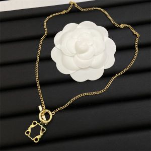 Designer Pendants Necklace Women Men Luxury Gold Neckwear Diamond Letters Chains Silver Luxury Necklace Jewelry Collier With Gift Box