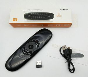 1st C120 Air Mouse 24G Wireless Mini Tangentbord Fly Air Mouse Trådlöst tangentbord för bärbar dator och ställ in Top TV Box6102517