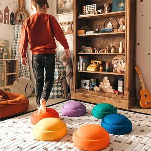 Attrezzatura per l'allenamento sensoriale dei bambini Equilibrio in schiuma Stapelstones Giocattolo per bambini Abilità di coordinazione Percorso a ostacoli Giochi da esterno 231228