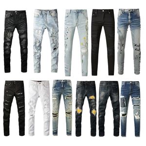 Designer Jeans Jeans Women's Folded jeans Men's Loose White Black Jeans Fashion High Street Casual Hip Hop Slim Fit Jeans High Quality jeans 29-40 free