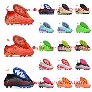 Superflyes AG Soccer Shoes High Low Low Ankle Cleats Football Boots Tacos de Futbol