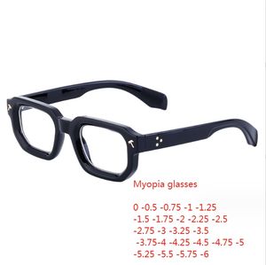 Güneş gözlükleri tasarımcı okuma gözlükleri mavi ışık engelleme gözlükleri kutu temiz lens reçeteli gözlük Diyopterleri 0 ila -6.0 miyopi gözlükleri optik lens