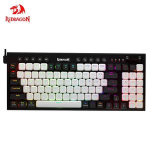 REDRAGON Sion K653 Pro RGB Support Bluetooth 50 Wireless USB 24G 3 Mode Slim Mechanical Gaming Keyboard 94 Keys for Compute PC 231228