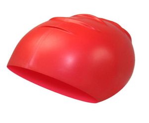 Vattentät silikon simning kepsar unisex män lady stora barn elastisk bad hatt hållbar vattentid latex badbassäng hattar caps3528914