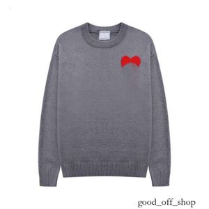 Amis Paris Hoodie Mens Sweater Crew Neck Sweaters Clássico Bordado Paris Estilo Causal Oversize Macaron Cores Moletons 522