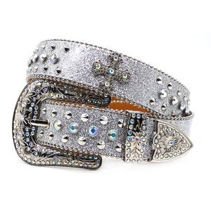2024 Fashion Designer Bb Simon Cross Belts for Women Men belt diamond belt Classic diamond cowhide body