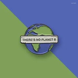 Broszki nie ma planety - zmiana klimatu Earth Enamel Pin Orbuj zielony ekologiczny ekologiczny ekologiczny