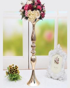 Metal Candle Holders 50cm20quot Flower Vase Rack Candlestick Wedding Table Centerpiece Event Road Lead Candle Stands7238454