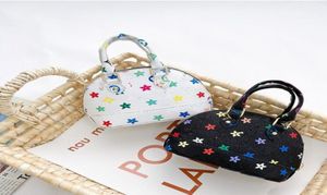 Çocuk Çanta Kore Moda Küçük Kızlar Prenses Cüzdanlar Hediyeler Toddler Bebek Mini Messenger Çantalar Klasik Baskı PU Deri Kabuk Omuz Bag3361627