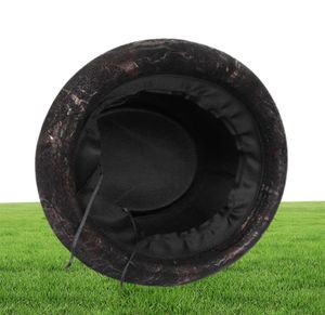 Beanieskull Caps Leather Fedora Hat for Men Flat Pork Pie Hat Gentleman Bowler Church Jazz Sun Hat Big 4 -Size S M L XL T222013349348
