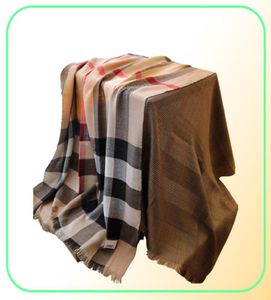 Szalik kaszmirowy dla kobiet Pashmina Shawls owijanie gęsty ciepły hidżab luksusowy projekt zimowy poncho koc 200100CM4080016