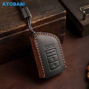 Car Key Trekking Poles Real Leather Car Key Case Smart Remote Control Fobs Protector Cover Keychain Holder Skin For Acura MDX RDX 2022 Auto AccessoriesL2031228