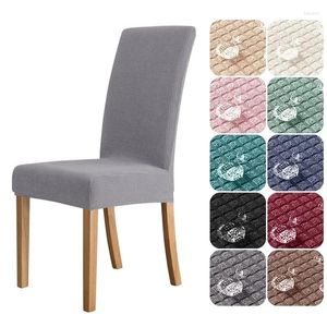 Chair Covers Water Repellent Dining Cover Stretch Polar Fleece Chairs Solid Color Universal Seat For Living Room Wedding