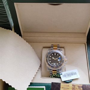 Super Factory Watch V5 Movement Automatic Watches Two Tone 904L Steel Ceramic Bezel Sapphire Glass 40mm Diving Luminous Original B334A