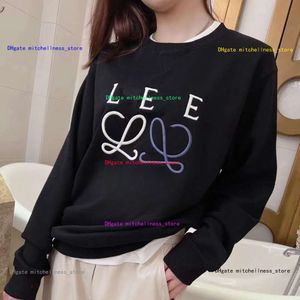 23ss Hoodie Mulheres Designer Sweater Womens Outono Moda Algodão Bordado Padrão Moletom Moda Solta Simples Atmosfera Manga Longa T-shirt