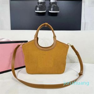Tote Bag Leather Wool Underarm Simple Cosmetic Bag Large Capacity Mobile Phone Bag Famous Various styles 27CM