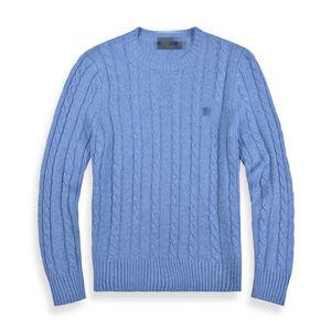 Suéter masculino bonito de marca de designer POLO Pony de pelúcia de cabra macio, quente e confortável bordado grosso outono e inverno suéter masculino de 11 cores