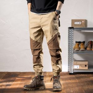 Cargohose Herren Haruku Hip Hop Haremshose Einzigartige Marke Streetwear Neu in Stackes Schwarz Baggy Jogger Jogginghose