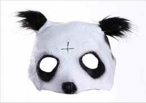 Halloween Party Cosplay Panda Face Head Mask Cro Panda Mask Nylig stil Party Fancy Dress Novely Latex Cool Mask4104390