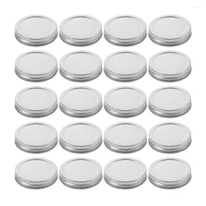 Dinnerware 30 Pcs Tinplate Lid Practical Canning Covers Mason Jar Lids Multipurpose Leakproof Reusable