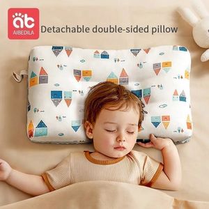 Aibedila kudde för Borns Baby Pillows HeadRest High Elasticity Mjuka andningsföremål Tillbehör Bäddar Moder Kids AB8082 231227