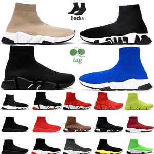 Designer shoes platform shoes Sock Shoes For Man Women Triple-S black White Red Breathable Sneakers Race Running Shoes Runner Walking Sports Size 36-45 Flats