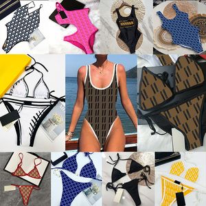 Mulheres Designer Maiôs Verão Sexy Praia Biquínis Moda Carta Imprimir Swimwear Alta Qualidade Lady Banheiras Multi Estilos