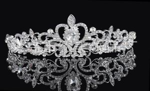 Birthal Crowns New Haptonds Hair Bands Headponds Bridal Wedding Accessories Silver Crystals Rhinestone Pearls HT062942427