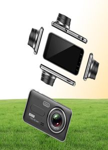 D207 Macchina Fotografica Dell'automobile DVR 4quot Dual Lens Visione Notturna Telecamera per retromarcia GSensor Dash Cam Videoregistratore Registrar Parcheggio Monitor8082672