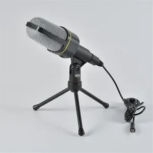 Microphones Blcak Microphone Professional Studio Capacitive Mic With Tripod Stand For PC Computer Recording Karaoke Singing