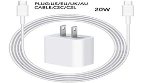 20W PD Hızlı Şarj Adaptörü Şarj Cihazı Kablosu USB C Kablosu Apple AirPods İPhone 14 13 12 Mini 11 PRO MAX Telefon Ücreti Veri Line1454757