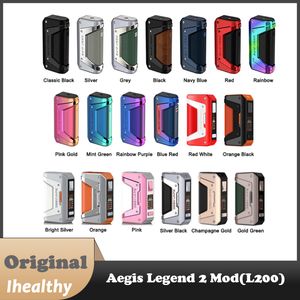GeekVape Aegis Legend 2(L200)Box Mod Powered by Dual 18650 batteries with 200W max 1.08 inch screen