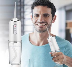 Portabel oral irrigator för tandblekning Dental rengöring Hälsa Kraftfull tandvatten Jet Pick Flosser Mouth Washing Machine7675869