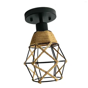Lampki sufitowe Lampa Metal Vintage Style E27 Light Cage Lubaż do mieszkania w łazience kuchenna wyspa jadalnia restauracja