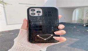 Krokodylowe skóra luksusowe projektanci Karta Hold Contefle na iPhone 13 Pro Max 12 11 x