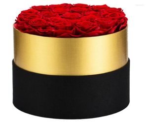 Flores decorativas preservadas flor rosa eterna na caixa conjunto casamento dia das mães natal aniversário dos namorados para sempre amor presentes9716617