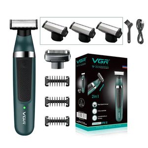 男性用のVgr Electric Shaverボディーヘアトリマービキニカミソリ親密なエリアエピレーター女性シェービングリムーバー231225