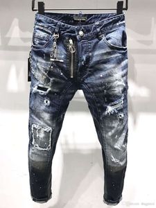 dsquared2 Вы Herren Luxus Designer Denim Jeans d2 dsq2 dsquare 2 Löcher Hosen COOLGUY Biker Hosen Kleidung ZTPR