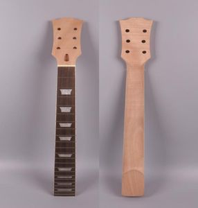 Nowy wymiana szyi gitarą elektryczną 22 prog 2475 cali mahoniowe drewniane drewniane drzewo Rose -Fretboard Rod Bolt na stylu4465473