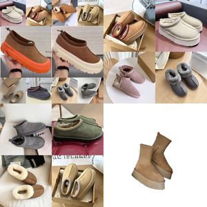 uggsboots women slipper ug boots秋冬オーストラリアデザイナー女性ブーツ男性クラシックタズスライドウール豪華な暖かいプラットフォームクラシックブーツ54