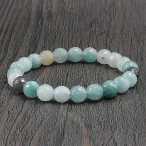 Natural Stone Gem pärlor armband chakra reiki meditation läkande armband armband för kvinnor män charm vänskap smycken gåvor218u